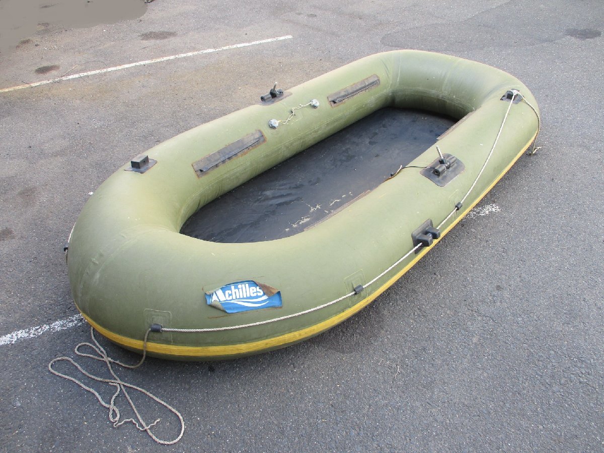 230828[29]島根発＊Achilles/アキレス＊型式不明/ゴムボート/全長約2850mm/全幅約1300mm/フィッシング/釣り/引取可