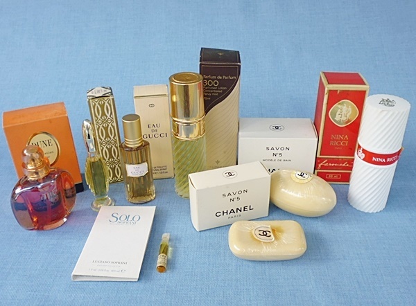 S10 ブランド 石けん 香水など まとめて 9点 セット シャネル ニナリッチ グッチ クリスチャンディオール ジャンク