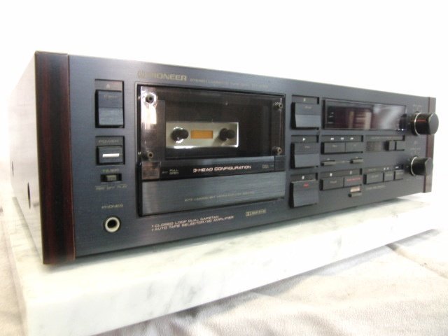 K○【ジャンク】PIONEER パイオニア カセットデッキ CT-A7D カセット