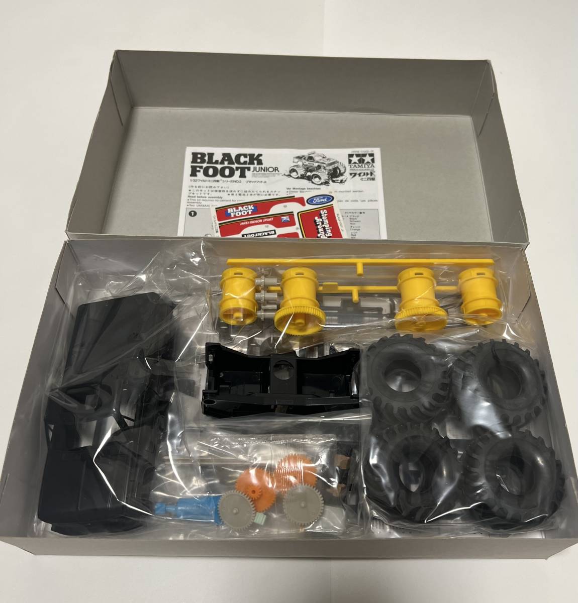 未組立品】プラモデル タミヤ1/32 ブラックフットJr ワイルドミニ四駆