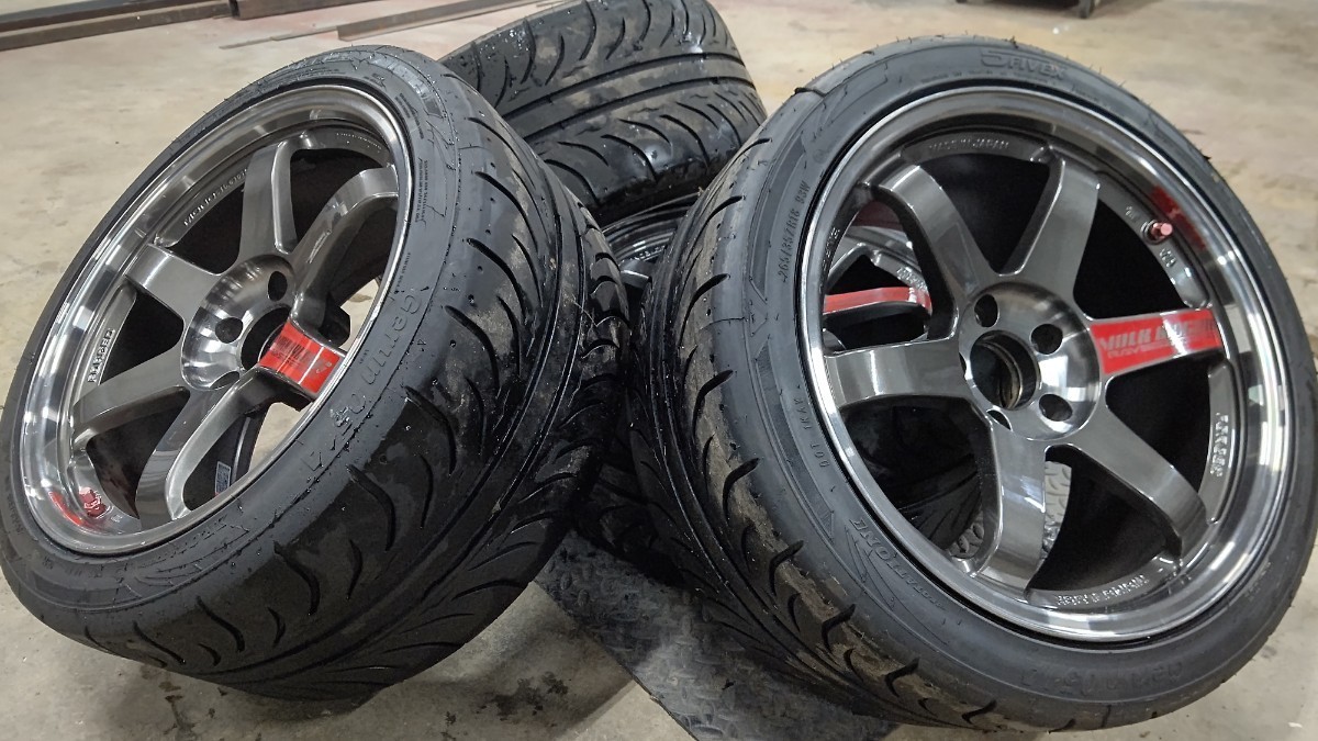 4本セット RAYS VOLKRACING TE37SL 18インチ10j+20 PCD114.3 5H 265 