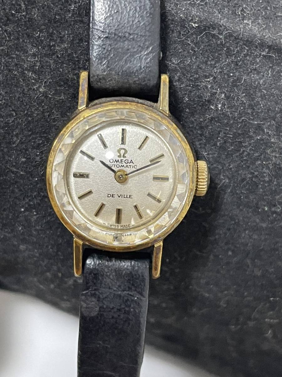 OMEGA AUTOMATIC DE VILLE レディース腕時計 ベルトジャンク 本物保証