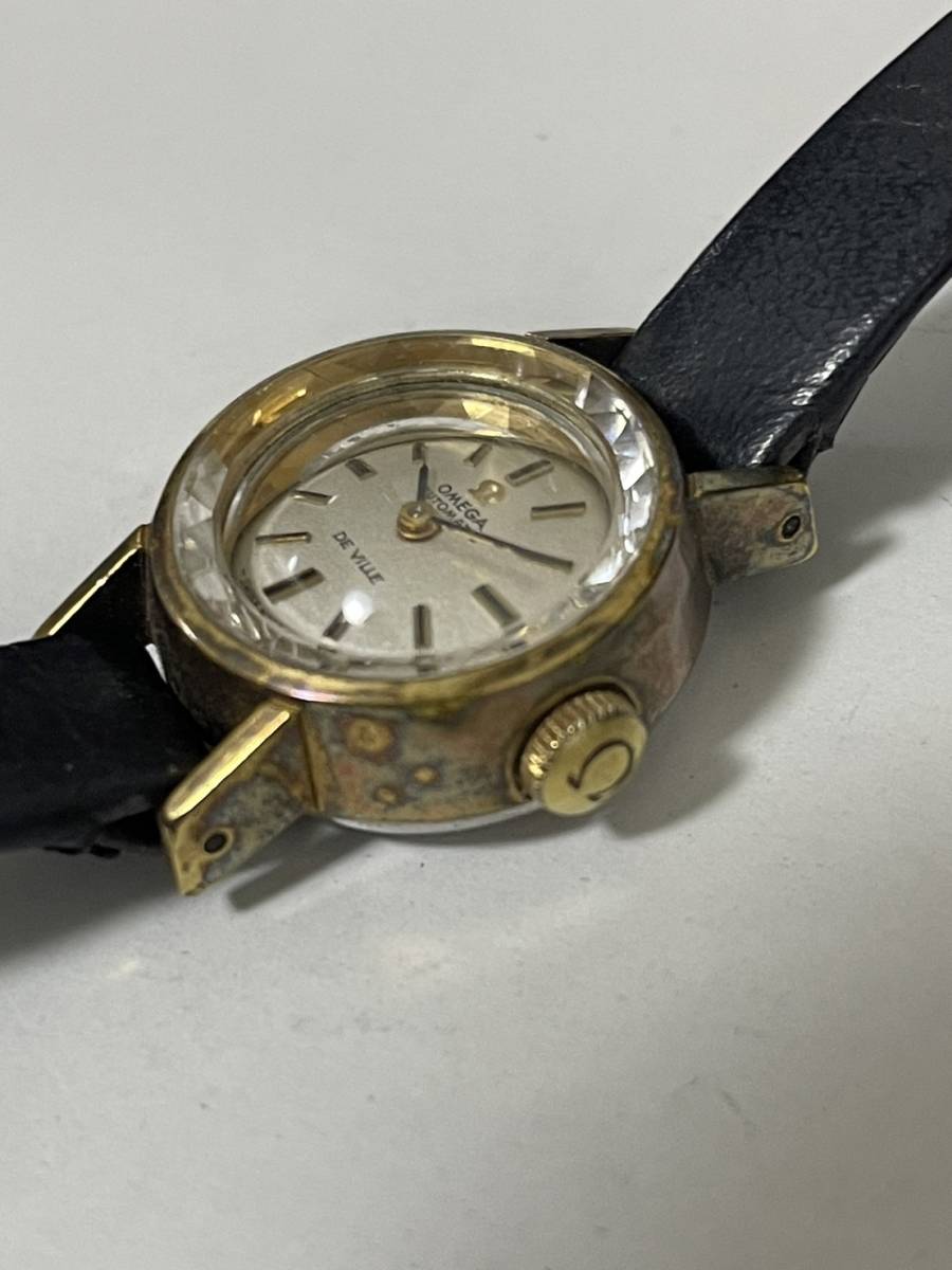 OMEGA AUTOMATIC DE VILLE レディース腕時計 ベルトジャンク 本物保証