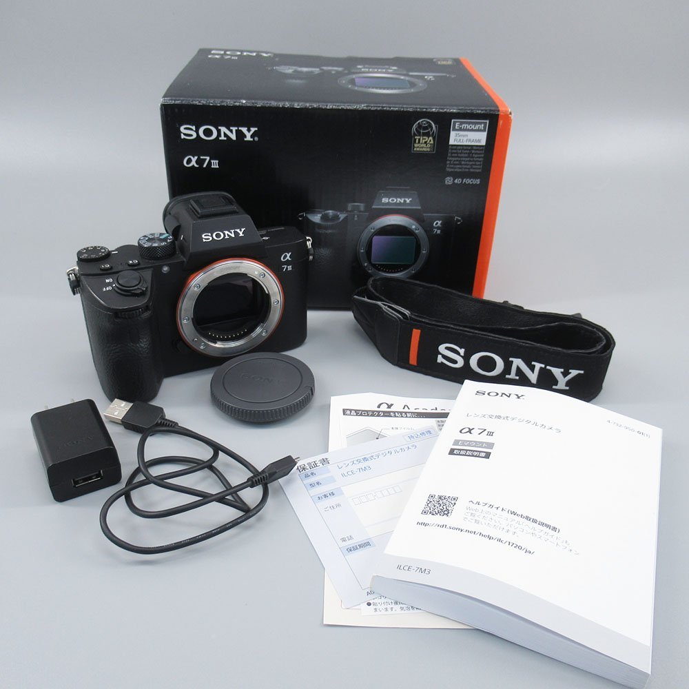 SONY ソニー α7III ILCE-7M3 ボディ ブラック ILCE-7M3 ミラーレス一眼 
