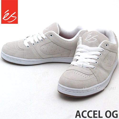 1円～ es ACCEL OG WHT/GUM 26.0cm エス アクセル オージー スケート 