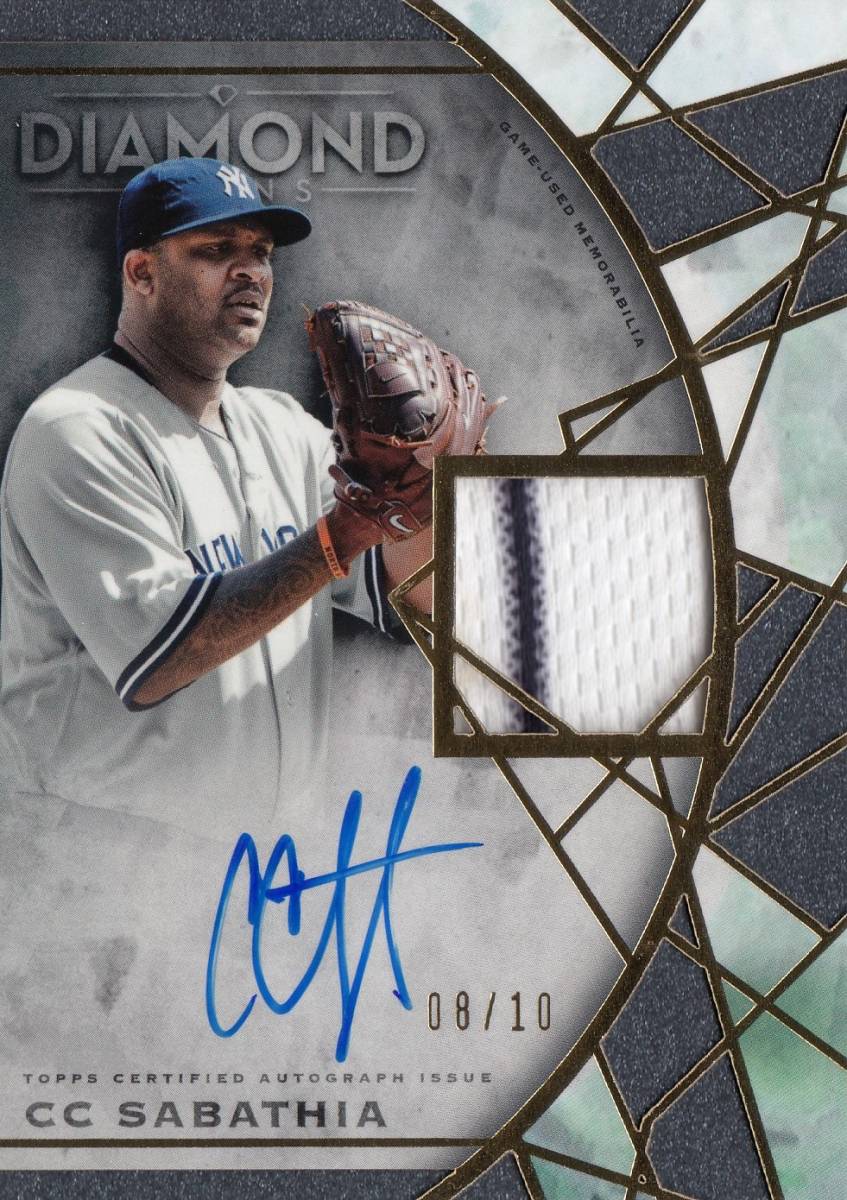 【C.C. SABATHIA】直筆サインカード JERSY RELIC 10枚限定 2022 TOPPS AUTO DIAMOND ICONS AUTOGRAPH #検索 BOWMAN