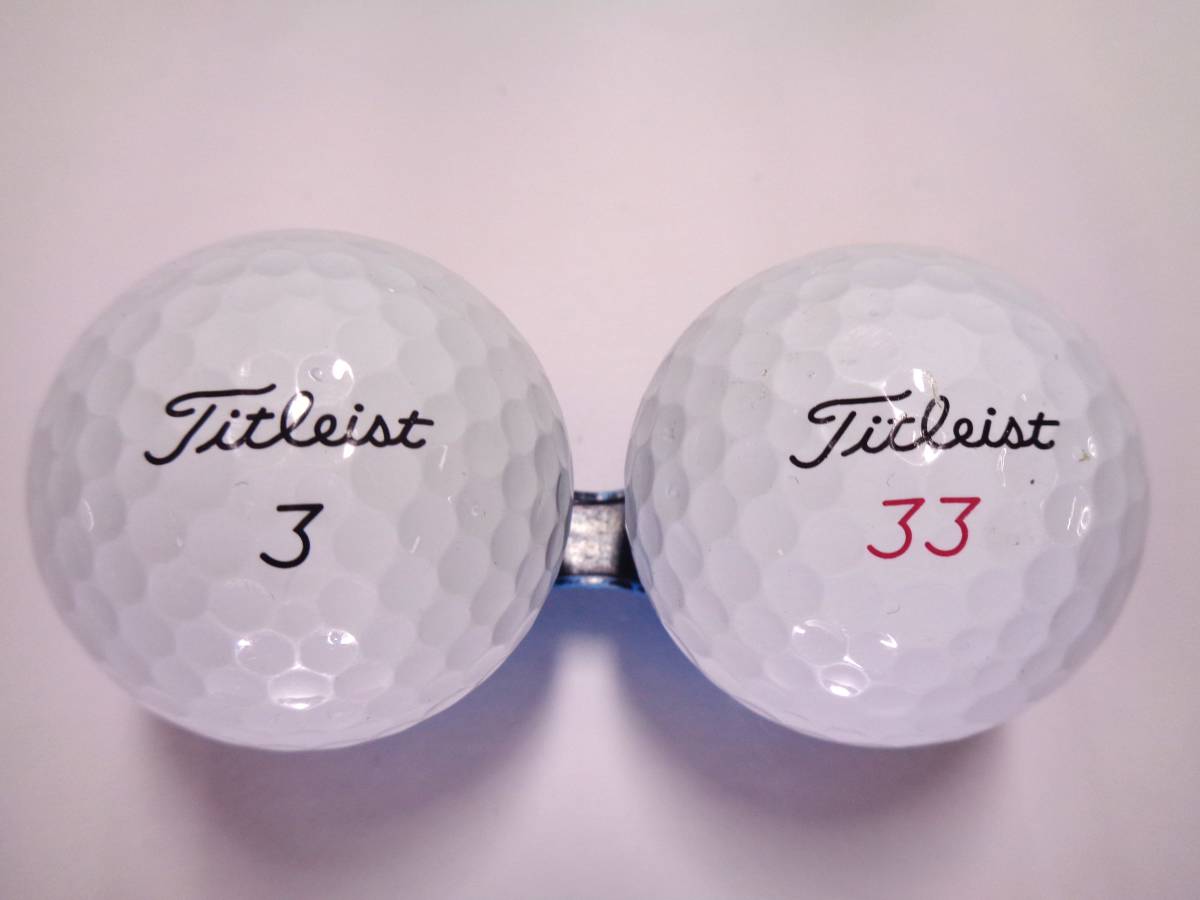 [830-A18] タイトリスト プロ ブイワンエックス・ブイワン Titleist PRO V1X・V1 23年 白 30球 ロストボール 【中古】