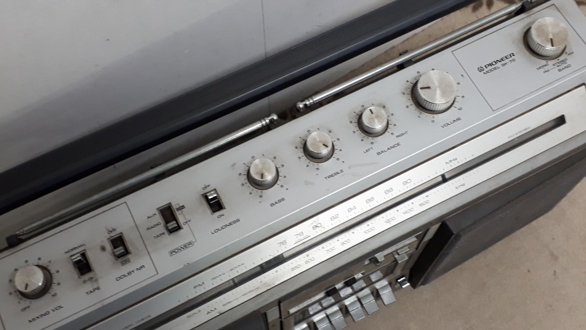 通電確認済み ラジカセ パイオニア SK-70 カセットレコーダー PIONEER 