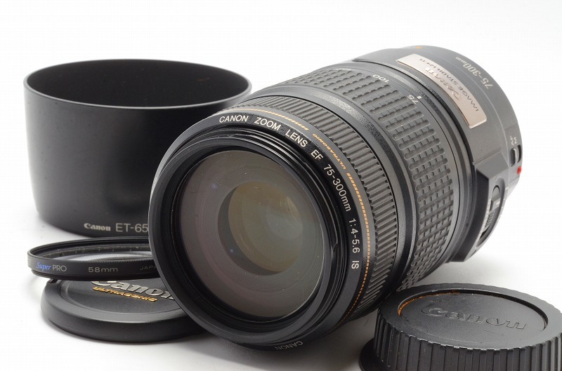 ☆美品☆ Canon EF 75-300mm IS F4-5.6 USM キヤノン 完動 ◇
