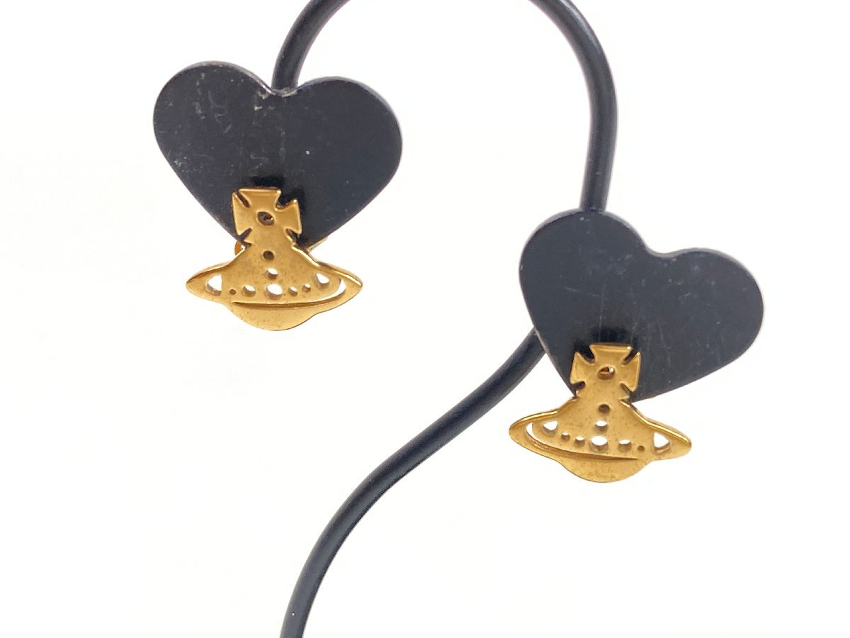 ヴィヴィアン・ウエストウッド　Vivienne Westwood　イエニ　YENI　ピアス　ミニフラットオーブ　縦1.1㎝　ゴールドカラー　YAS-9555