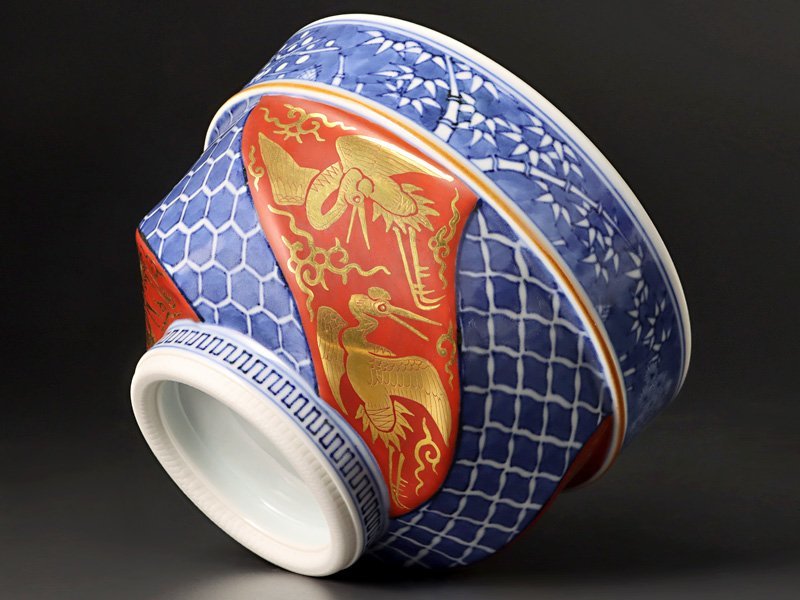 祥瑞金襴手茶碗 茶道具 三浦竹泉 磁器 メルカリ 京焼 抹茶碗 共箱
