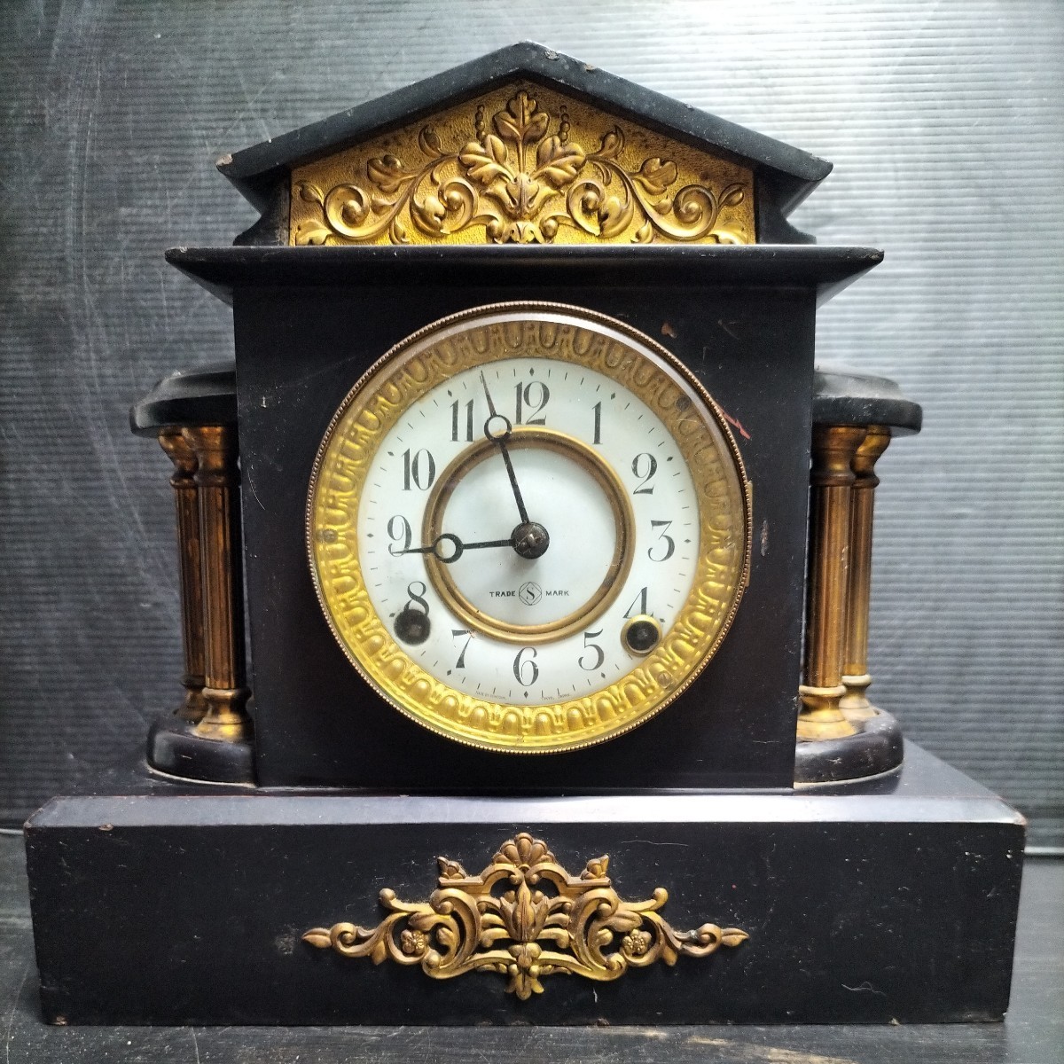 TRADE (S)MARK 精工舎 SEIKO昭和レトロ　アンティーク　置時計 SEIKOSHA 昭和レトロ アンティーク 置時計 TRADE S MARK 鍵無し