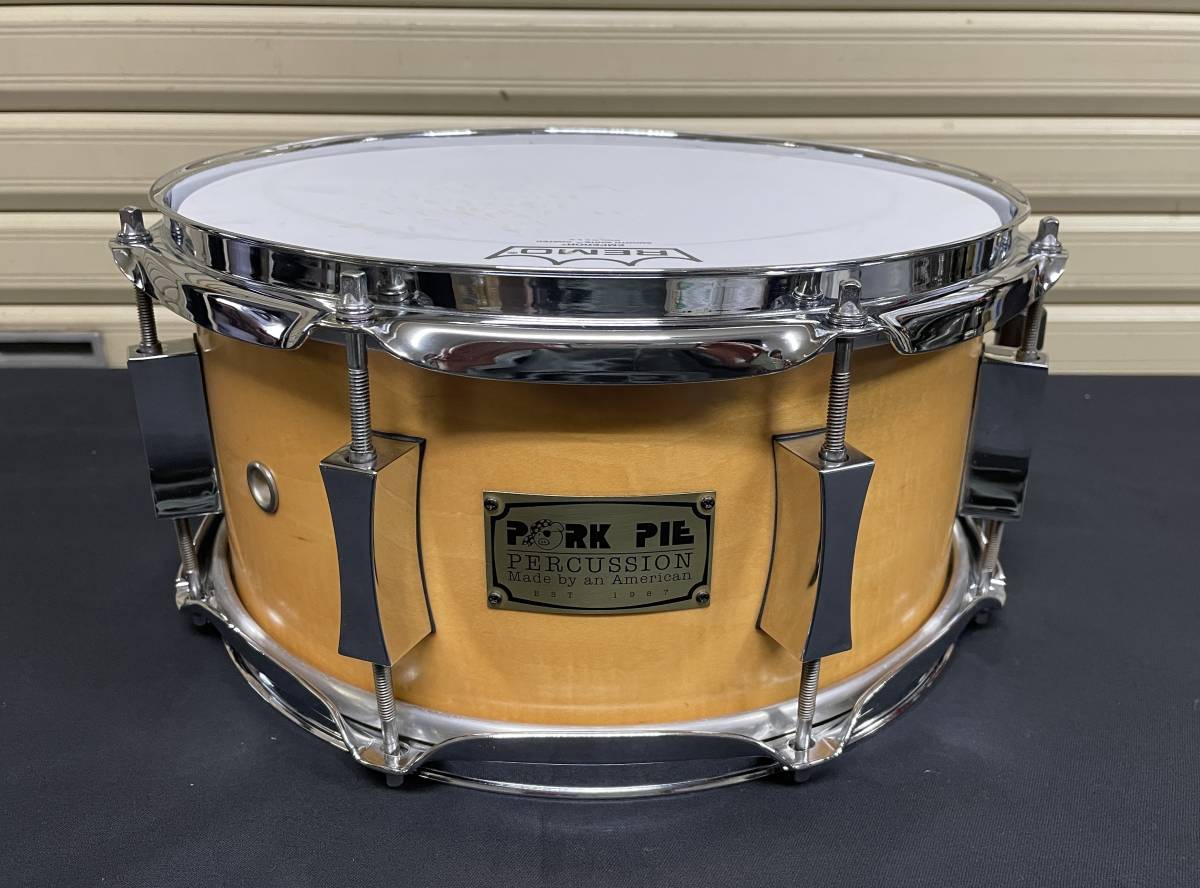 PORK PIE Maple 8ply / 12 inch x 6 inch Snare Drum Pie Pork Drum