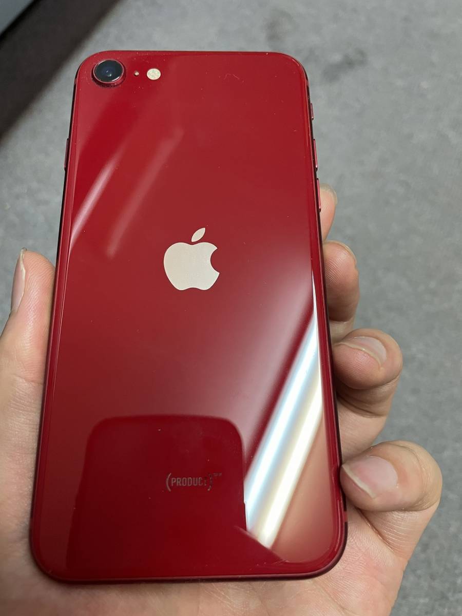 iPhone SE3 128gb simフリー レッド iFaceケース MMYH3J/A おまけ 