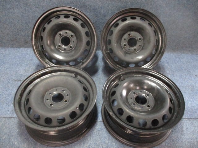 0 スチールホイール 純正 4本SET 1 FIATフィアット 鉄チン 中古