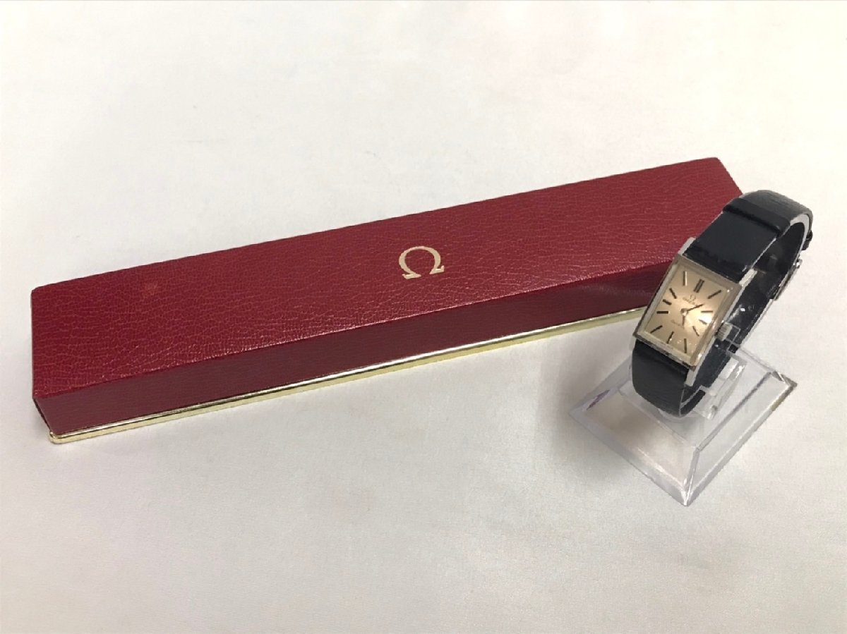 ♪OMEGA オメガ Geneve ジュネーブ 手巻き 腕時計 スクエアフェイス