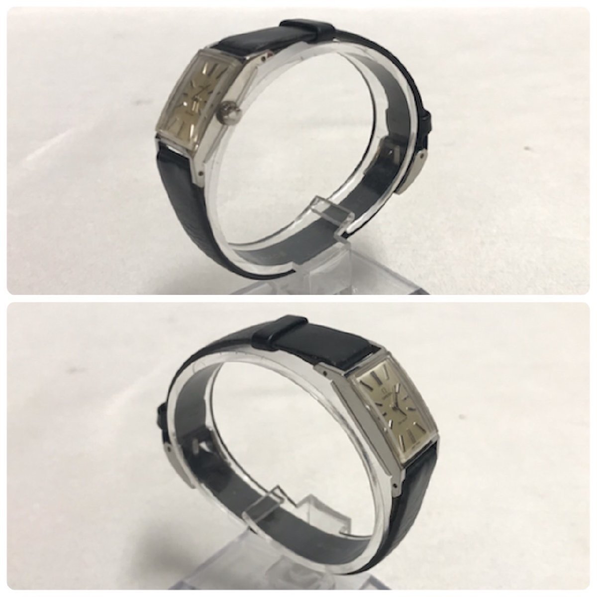 ♪OMEGA オメガ Geneve ジュネーブ 手巻き 腕時計 スクエアフェイス
