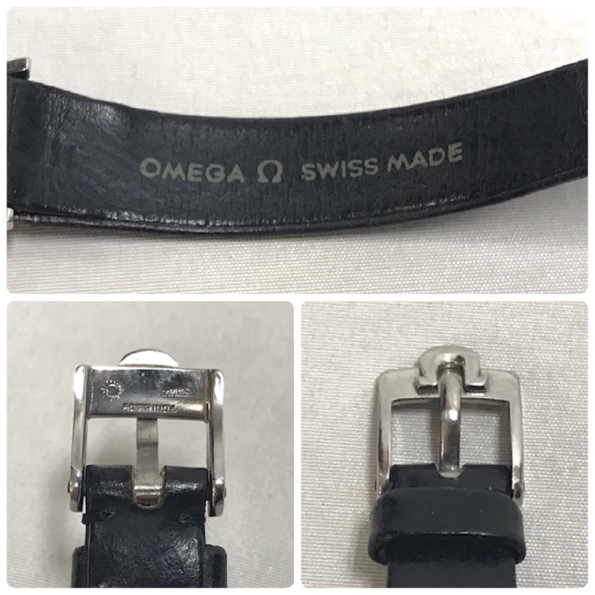 ♪OMEGA オメガ Geneve ジュネーブ 手巻き 腕時計 スクエアフェイス