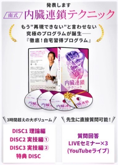 南一夫の南式内臓連鎖テクニック＋購入者限定 南式内臓連鎖テクニック