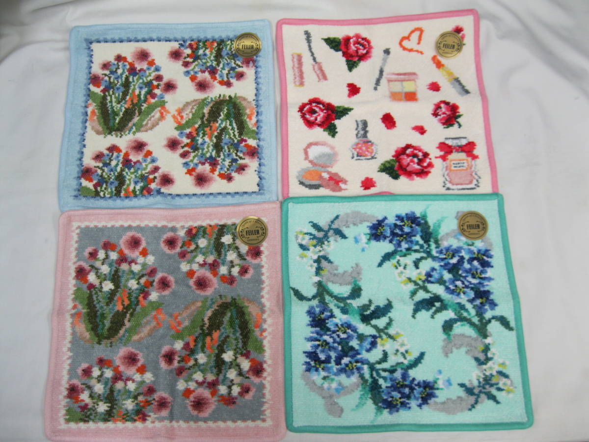 ★本物★ FEILER フェイラー タオルハンカチ４枚 ★新品★