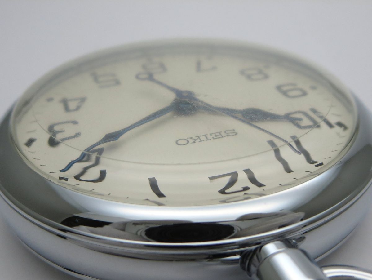 1000円スタート 懐中時計 SEIKO セイコー 鉄道時計 7C21-0A11 クオーツ