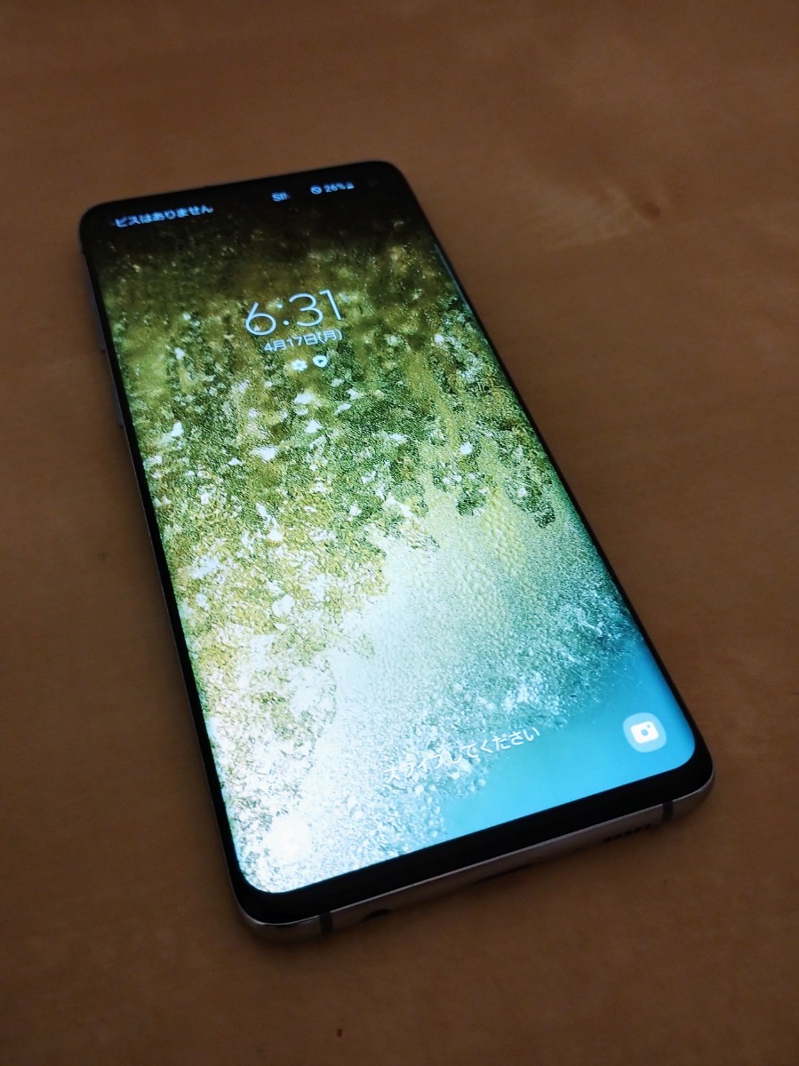 判定◯ 美品 SAMSUNG サムスン Galaxy ギャラクシー S10 SM-G973C 8GB 