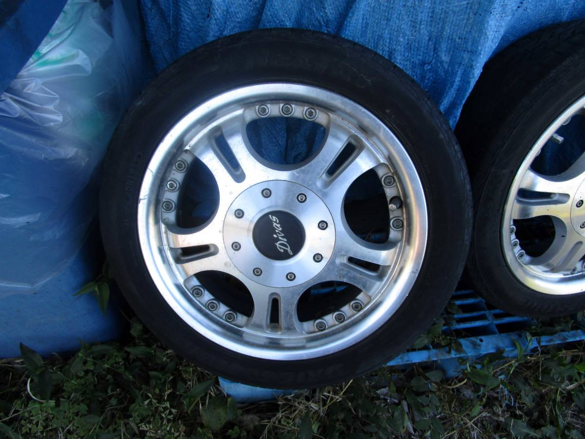 Divas アルミ 155/55R14 4H100/110+42 4本 中古品