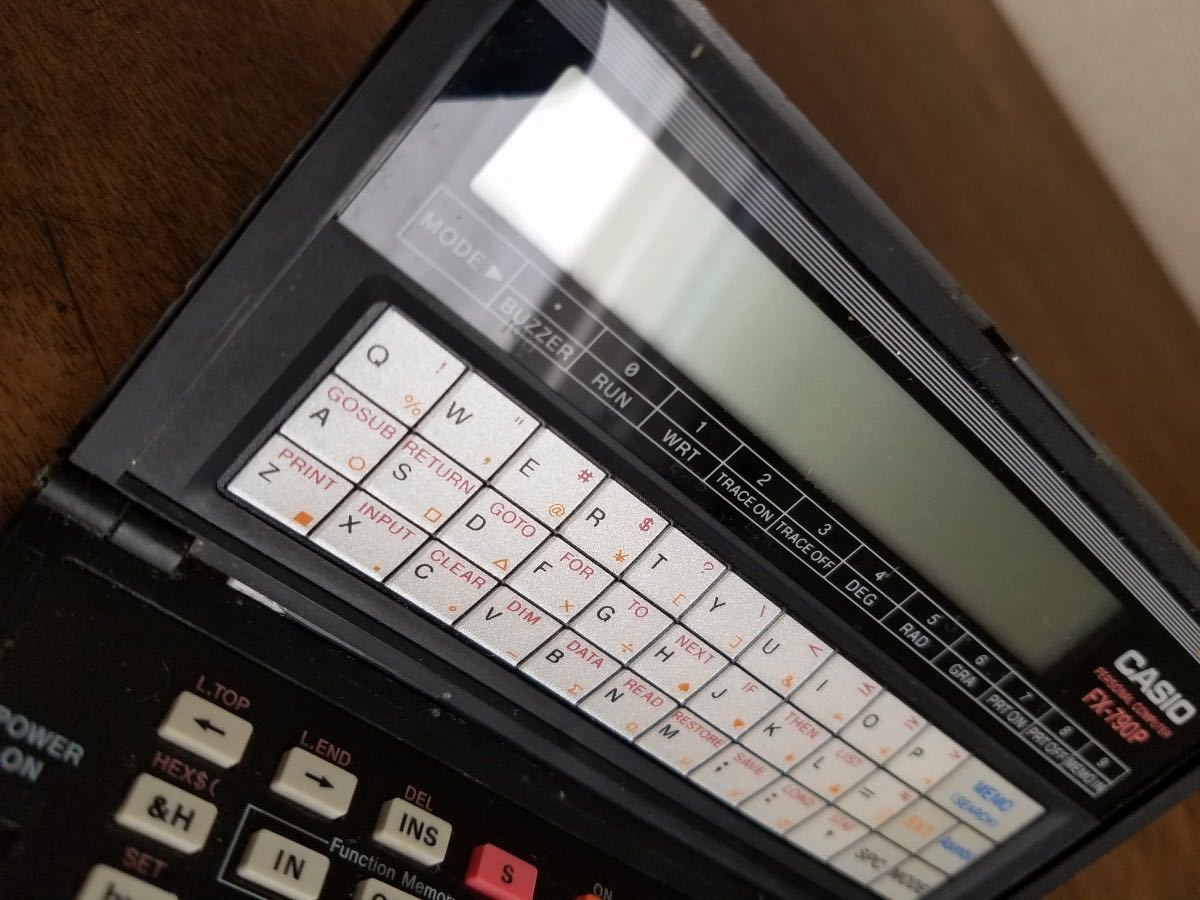 80s 珍品 レア CASIO FX-790P PERSONAL COMPUTER JAPAN 日本製 PC 