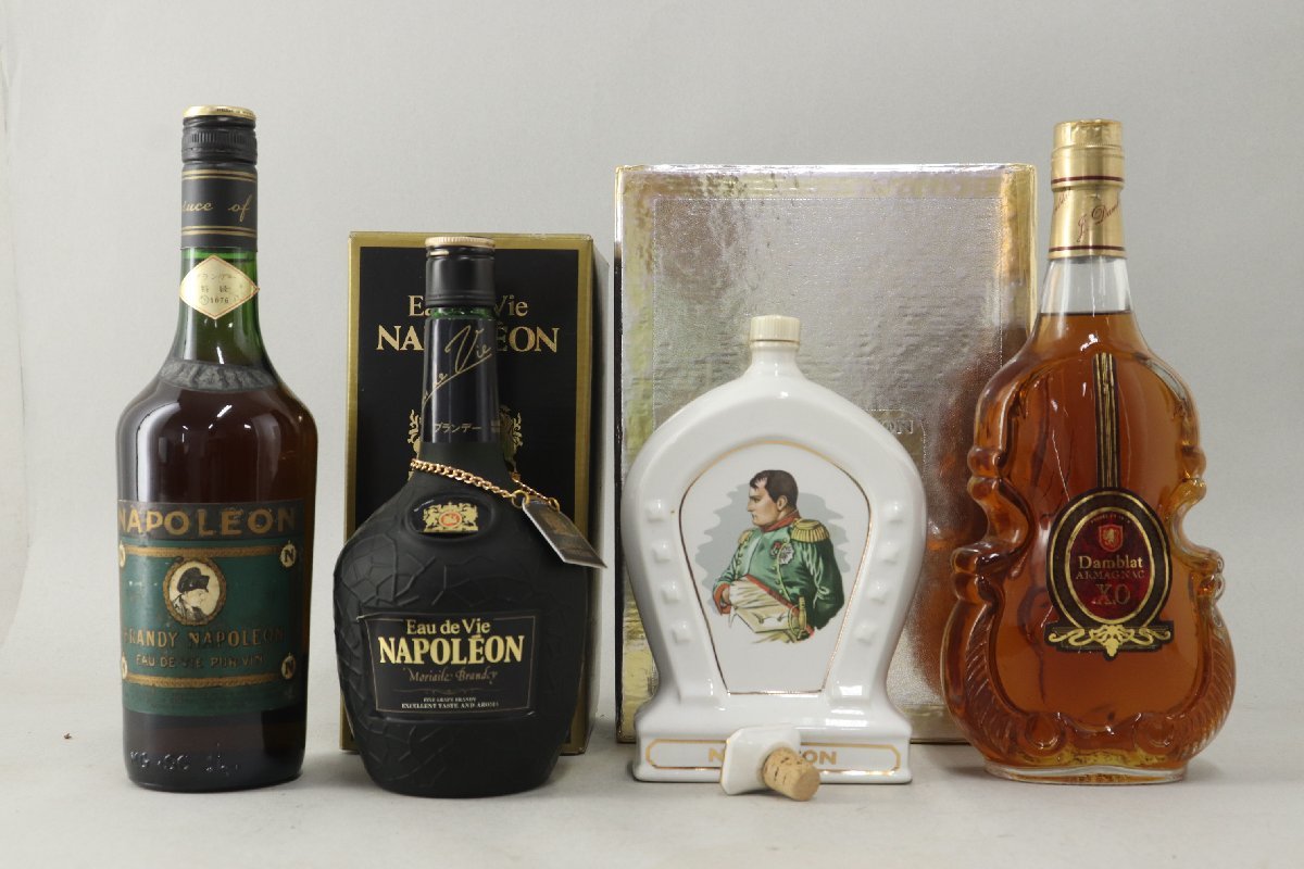 古酒　ブランデー　4本セット 未開栓/古酒 ブランデー アルマニャック 4本まとめて Damblat/Eau de