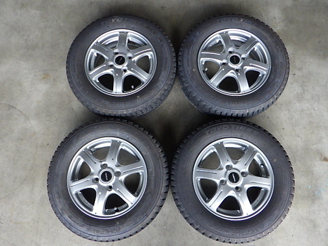 買取 相場 2210-303　BALMINUM　アルミホイール＆スタッドレスタイヤ　145/80R13　2022年　4本セット