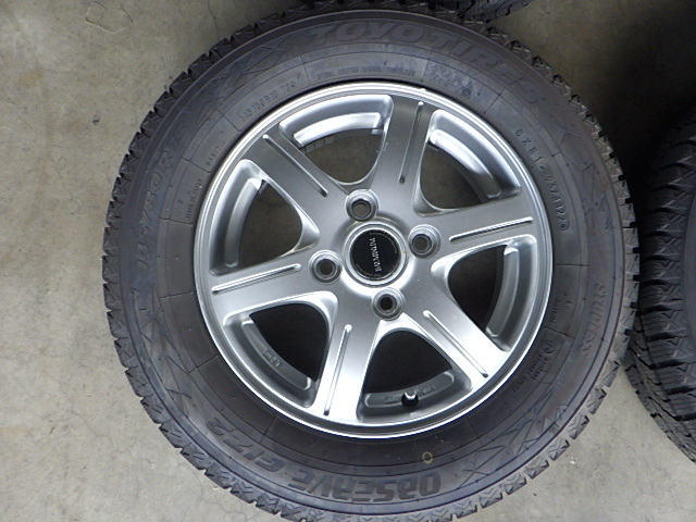買取 相場 2210-303　BALMINUM　アルミホイール＆スタッドレスタイヤ　145/80R13　2022年　4本セット
