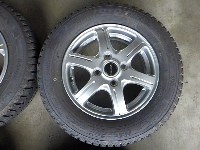 買取 相場 2210-303　BALMINUM　アルミホイール＆スタッドレスタイヤ　145/80R13　2022年　4本セット