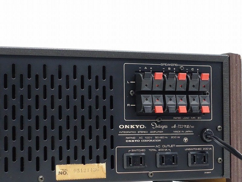 ONKYO - Integra A-722NII⁄160 Yahoo!オークション 「onkyo a-722