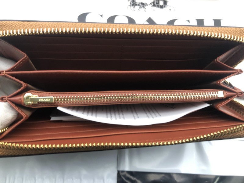 コーチ COACH 長財布 財布 シグネチャー アコーディオンラウンドジップ