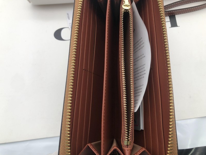 コーチ COACH 長財布 財布 シグネチャー アコーディオンラウンドジップ