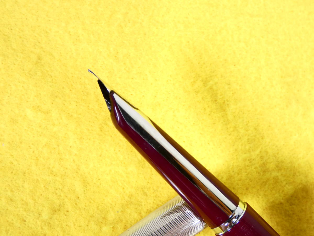 ○(P-6) WATERMAN ウォーターマン C/F PLAQUE ARGENT ペン先18K 750