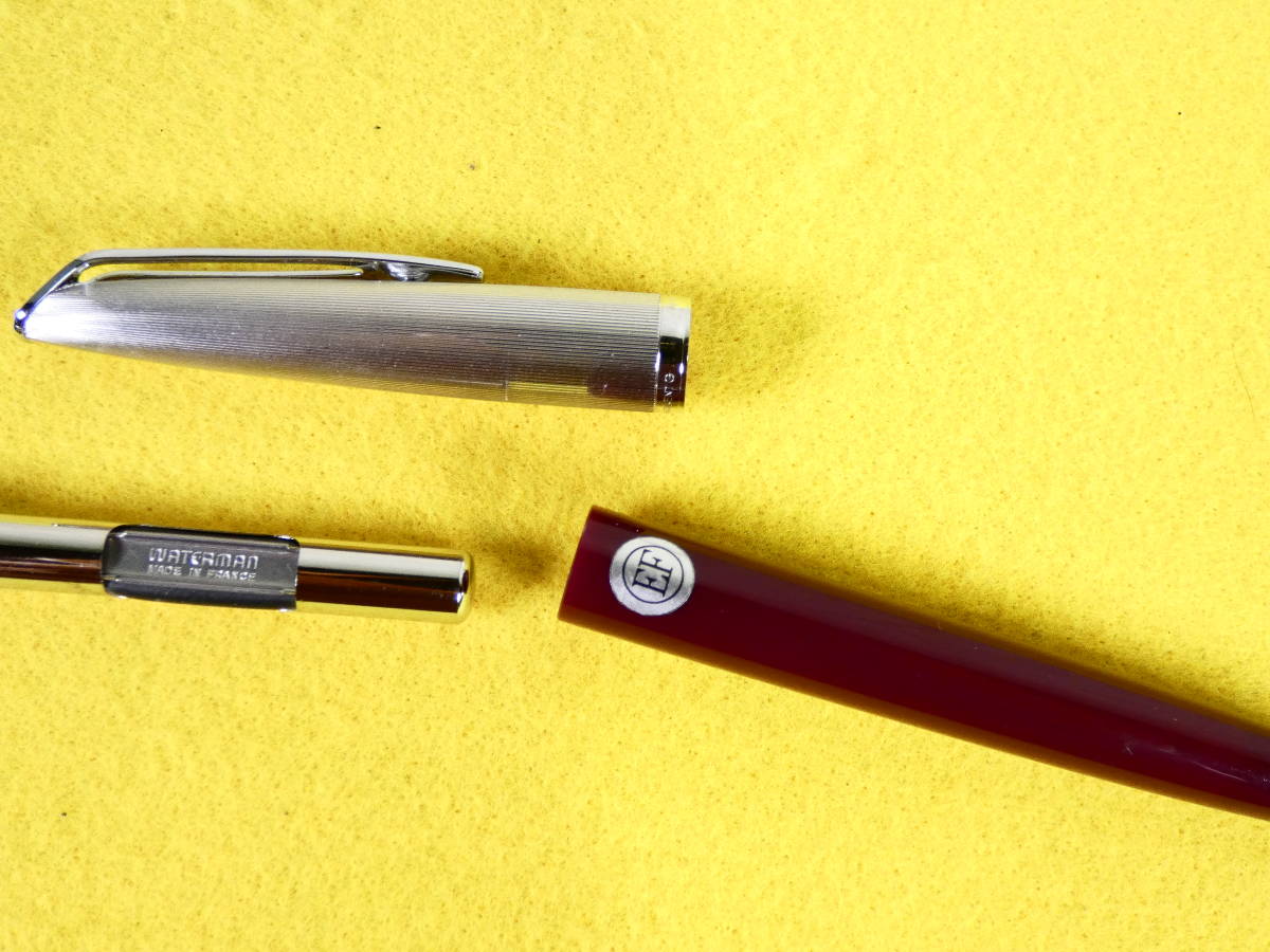 ◇WATERMAN WATERMAN 万年筆 ペン先18K 750 C⁄F PLAQUE ARGENT G 