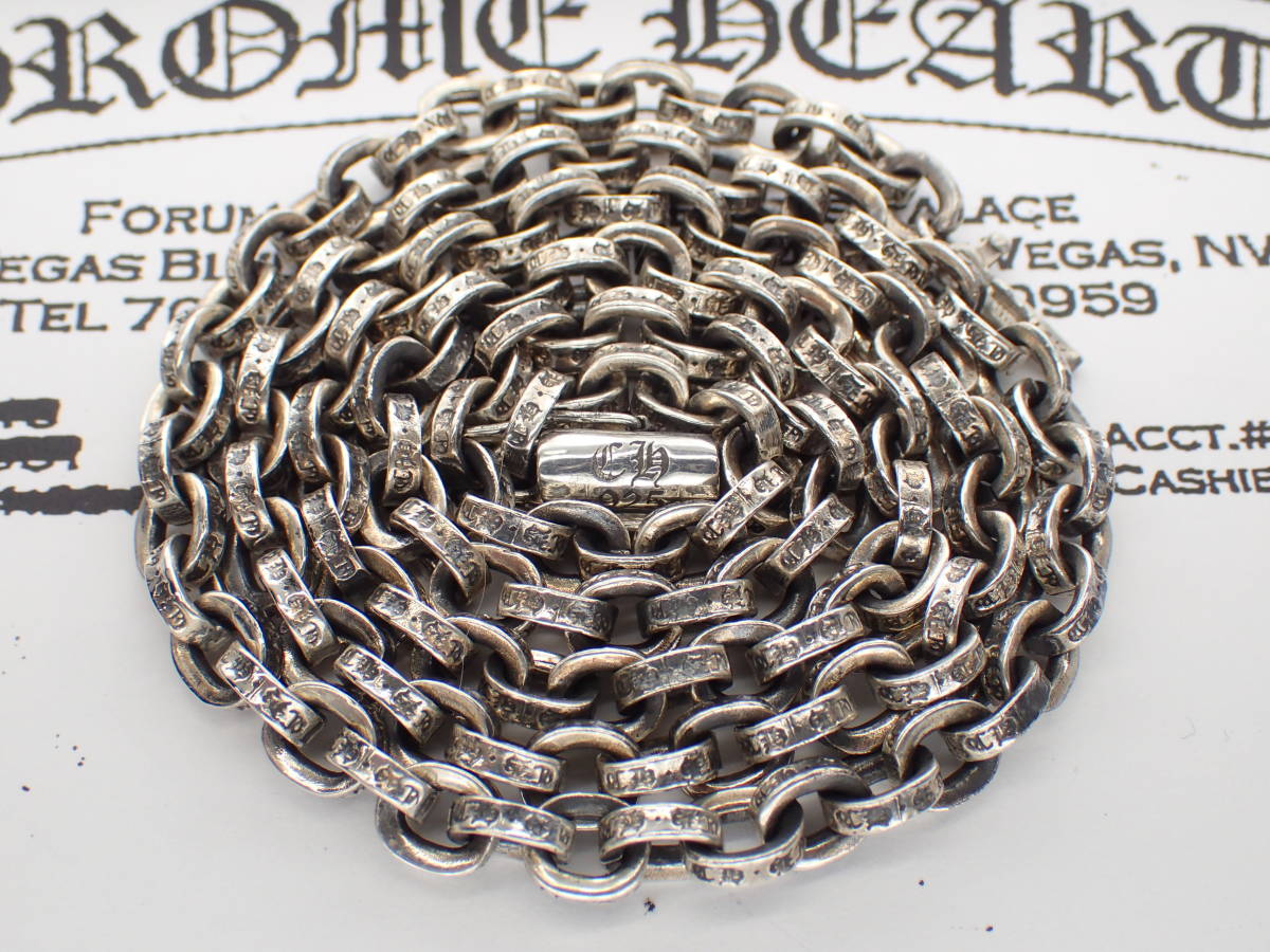 正規品CHROME HEARTS ★ペーパーチェーンネックレス20インチ/50cm　