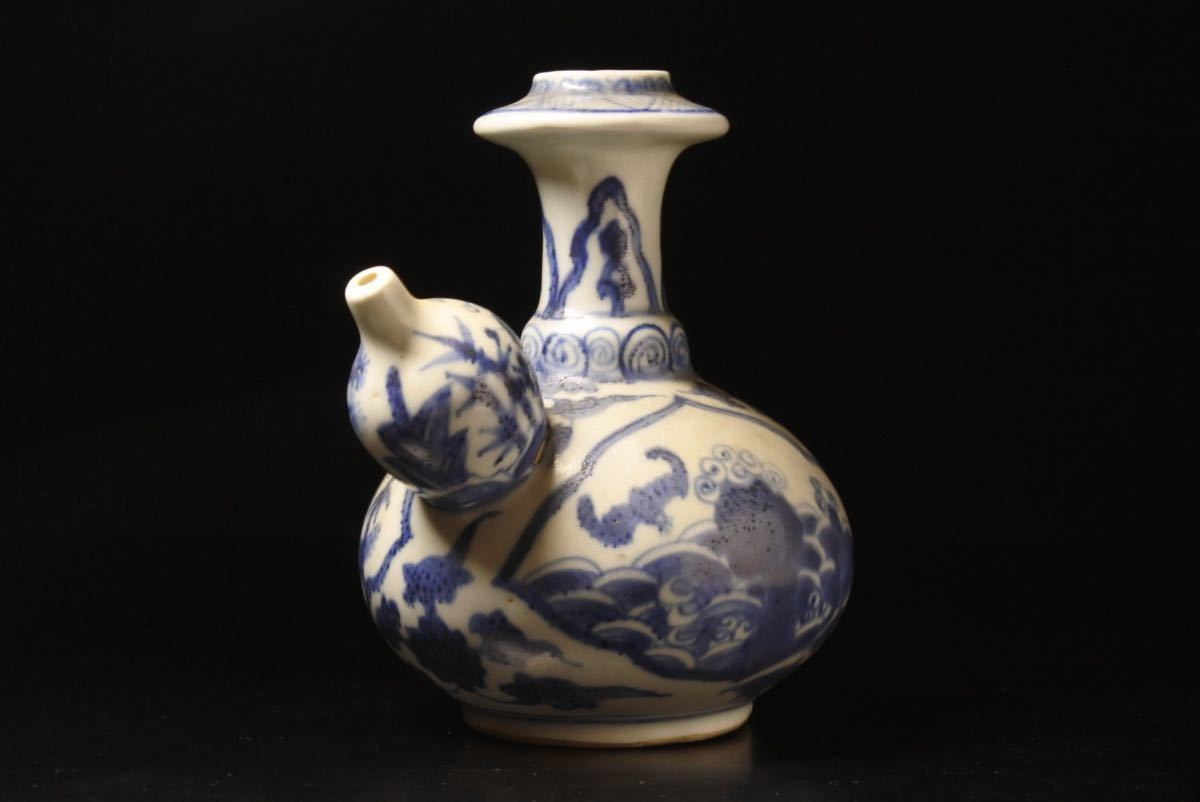 古伊万里染付大徳利網手文 ◇雅◇ 古伊万里 徳利 おっぱい