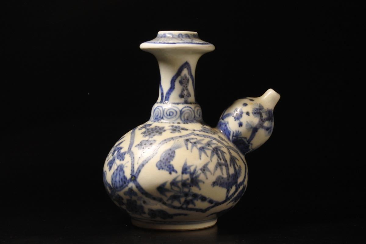 古伊万里染付大徳利網手文 ◇雅◇ 古伊万里 徳利 おっぱい