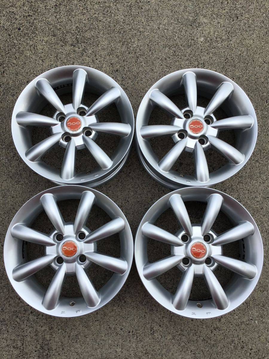 販売 購入 フィアット500社外アルミホイール 14×5.5J+35 98-4H 中古品4
