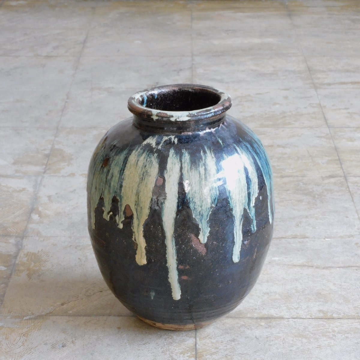 龍泉窯 中国美術 宋朝期 唐物 箱付 陶磁器 青磁角花瓶 花器 花生 景徳 