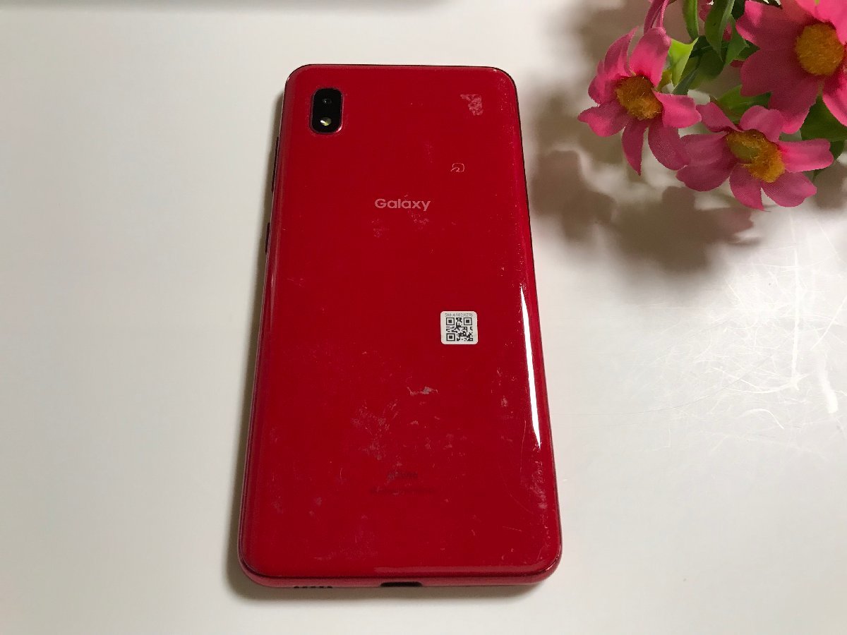 Galaxy A20 SCV46 au | Samsung - Scv46 Black Red スマートフォン本体 