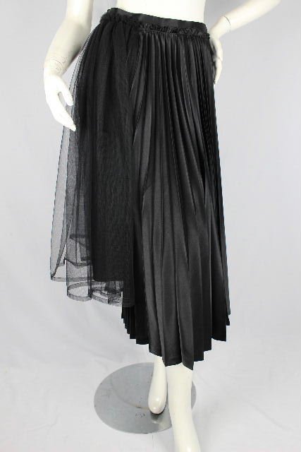 【激安大特価，高品質】 ノワール ケイニノミヤ kei ninomiya シフォン プリーツ ロング スカート ブラック 3C-008 S レディース ギャルソン ボトムス K97(プリーツスカート（ロング）)｜売買されたオークション情報、yahoo 女性用