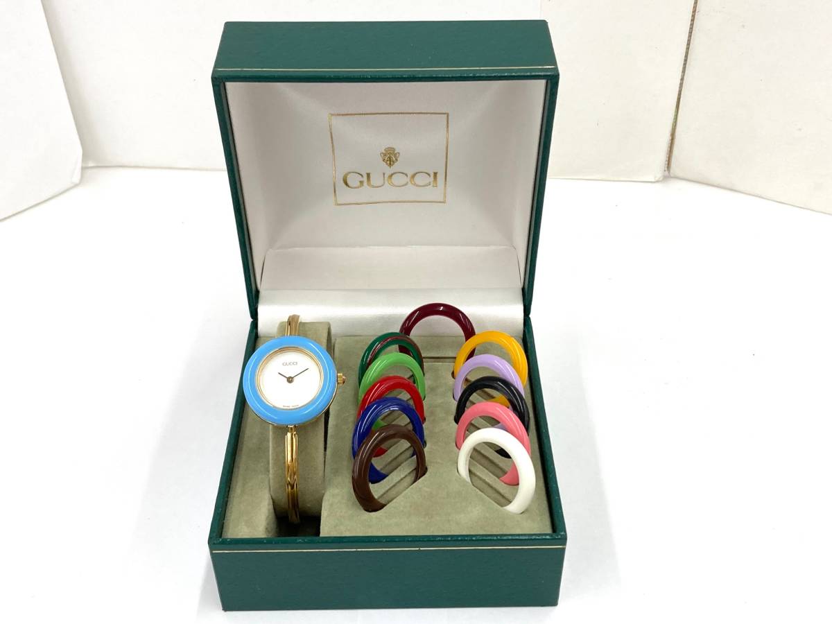 ○【11/13電池交換済・稼働品】GUCCI 1900L グッチクォーツ レディース