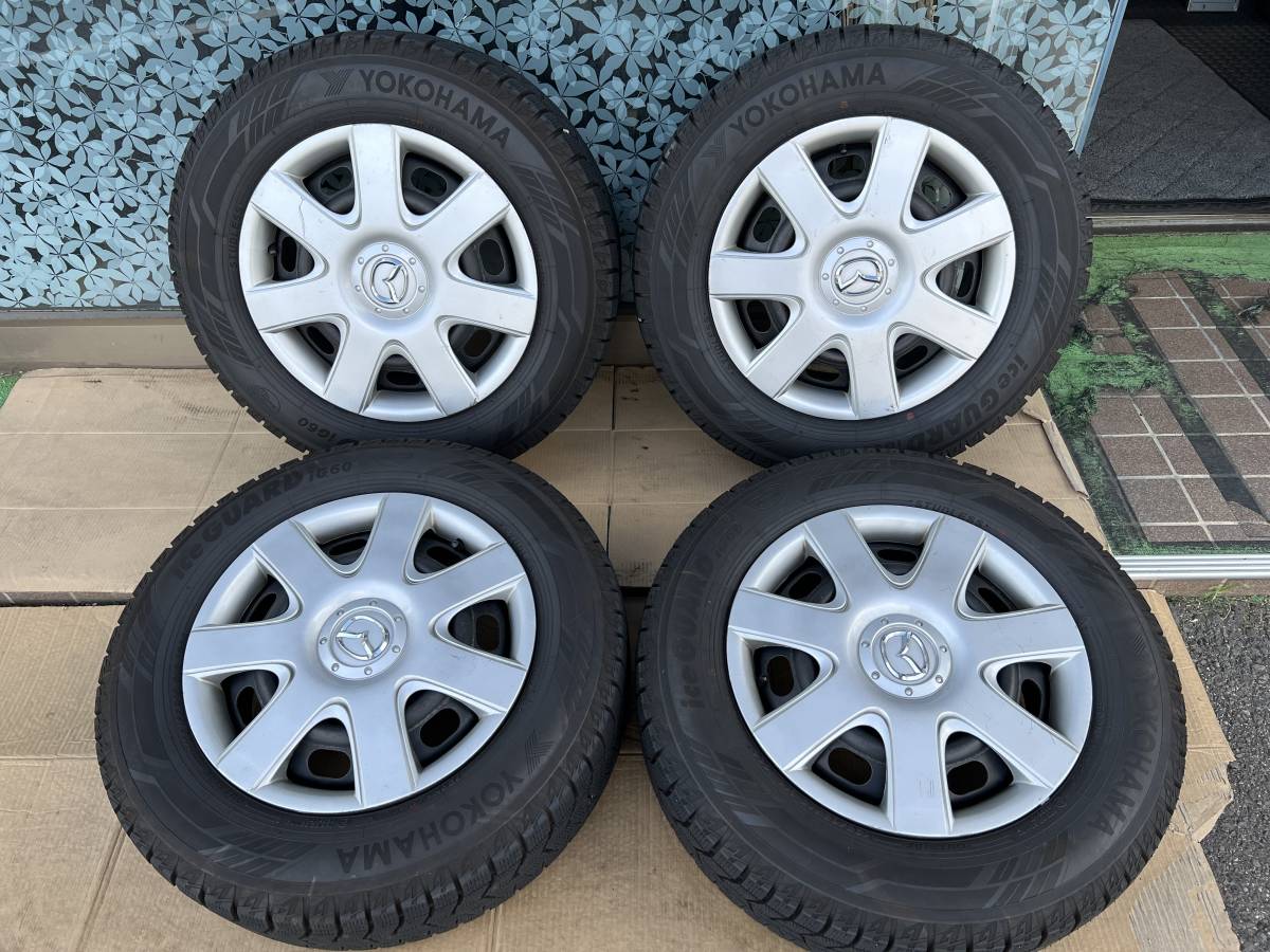 バリ山♪マツダ 純正 スチールホイール 15インチ 6J ET約+53 114.3 5穴 