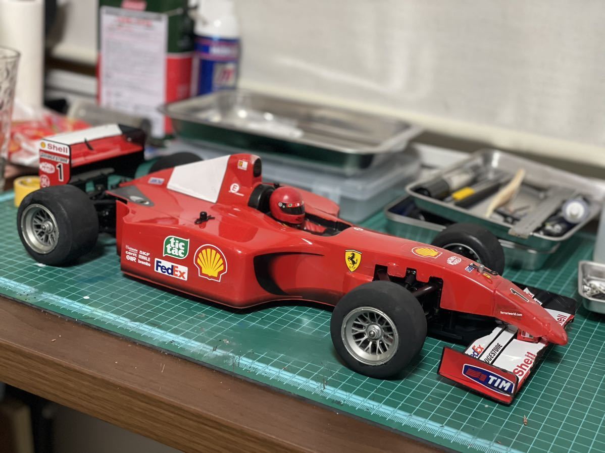 1/10 タミヤ F1 F201 フェラーリF2001 シャーシセット 完成品 レストア  
