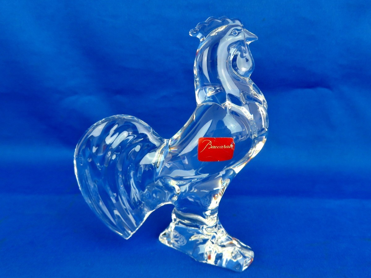 Baccarat バカラ クリスタルガラス 干支 酉 鳥 鶏 トリ 高さ12cm 