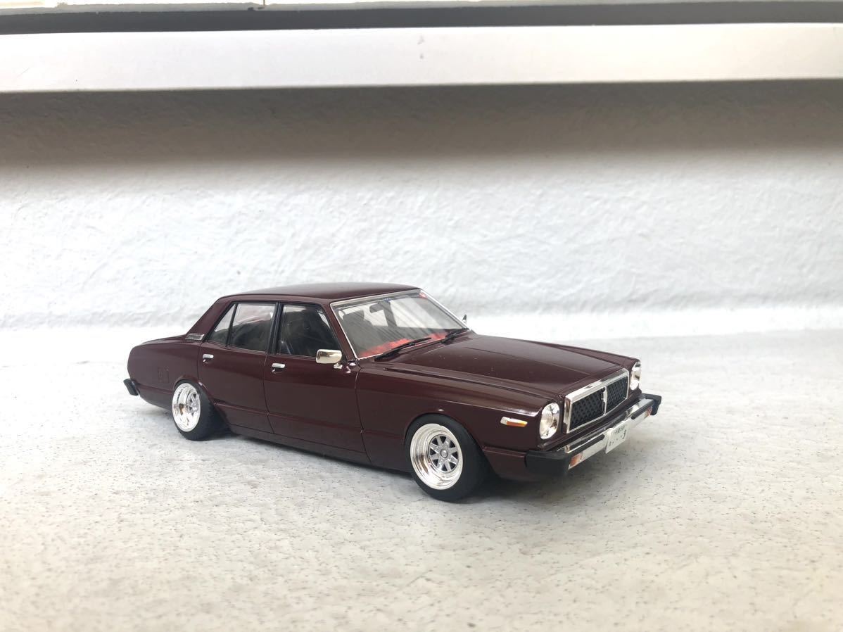 フジミ製、41チェイサー、完成品！！1/24、4ドア、福岡仕様、豚目、旧