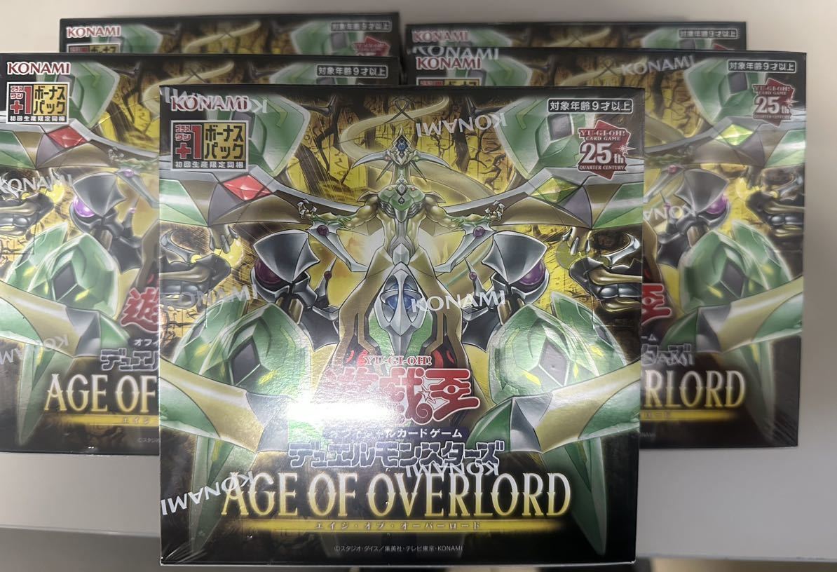 人気，セール 遊戯王カード 遊戯王 デュエルモンスターズ ACE OF OVERLORD 30パック入り 5BOX シュリンク付き(パック、ボックス、特殊セット)｜売買されたオークション情報、yahooの商品情報をアーカイブ公開 - パック、ボックス、特殊セット